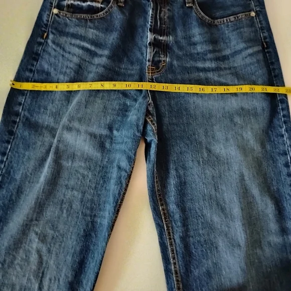 Universal Thread Mid Rise 90s Baggy Jeans 100% Cotton Classic Blue Size 10 - Picture 11 of 13